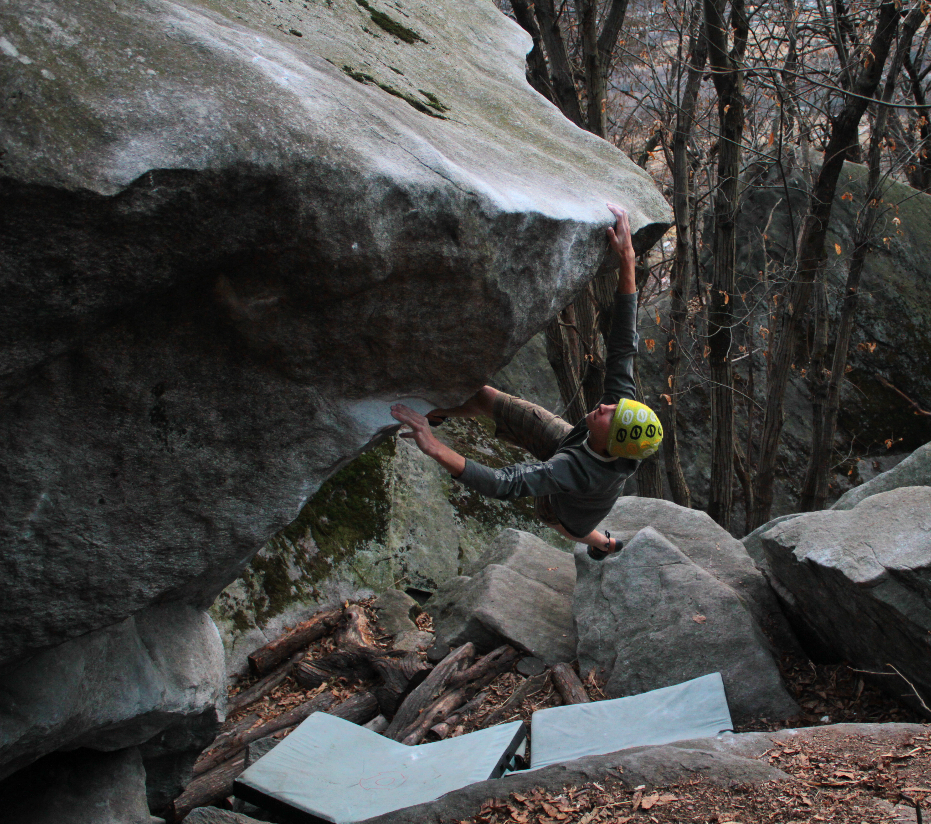 Ruben climbs Jungle book stand