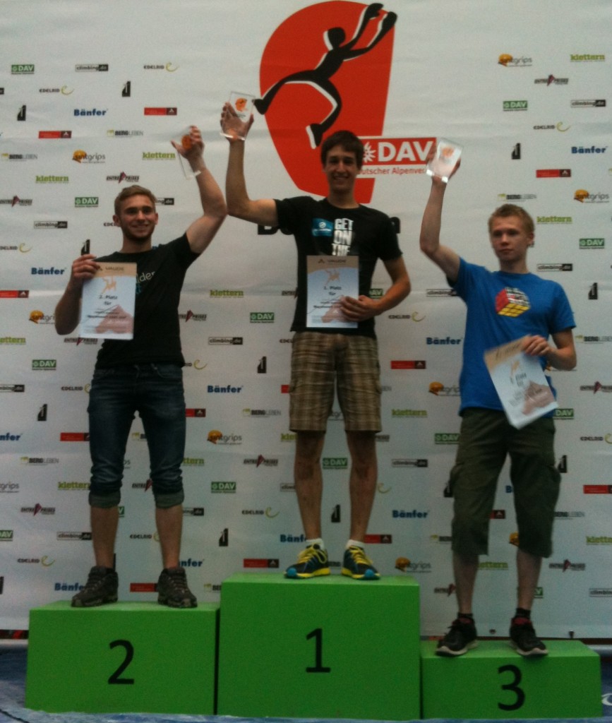 David became German Junior Boulder Champion