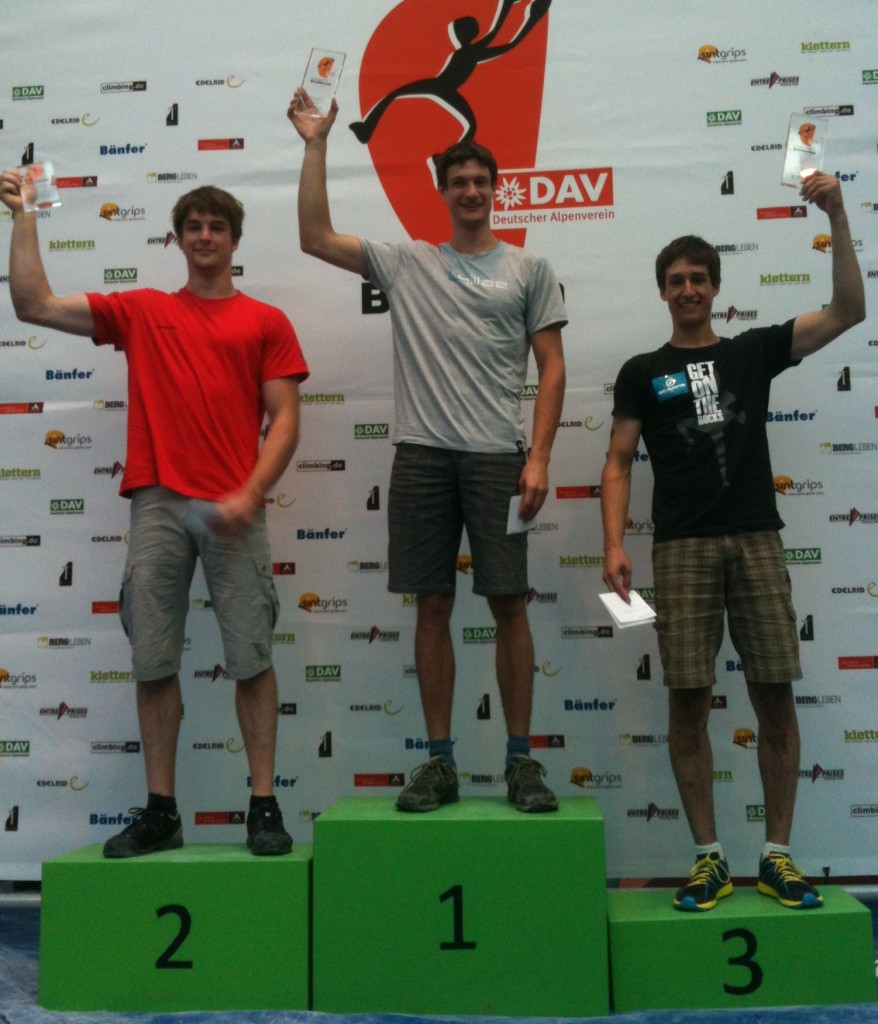 3rd place for David in the senior ranking of the German Boulder Championship